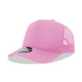 Decky 5 Panel Mid Profile Structured Foam Trucker 6025 PINK Primary