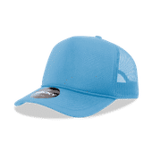 Decky 5 Panel Mid Profile Structured Foam Trucker 6025 SKY BLUE Primary