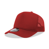 Decky 5 Panel Mid Profile Structured Foam Trucker 6025 CARDINAL Primary