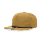 Decky 5 Panel High Profile Relaxed Cotton/Poly Blend Rope Hat 6032