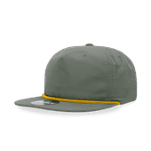 Decky 5 Panel High Profile Relaxed Cotton/Poly Blend Rope Hat 6032
