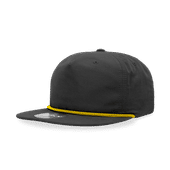 Decky 5 Panel High Profile Relaxed Cotton/Poly Blend Rope Hat 6032