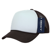 Decky Youth 5 Panel Mid Profile Structured Foam Trucker 7010 BROWN/WHITE/BROWN Primary