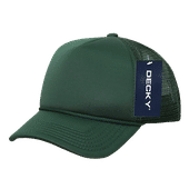 Decky Youth 5 Panel Mid Profile Structured Foam Trucker 7010 FOREST Primary