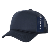 Decky Youth 5 Panel Mid Profile Structured Foam Trucker 7010 NAVY Primary