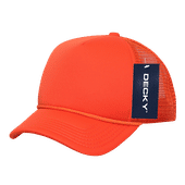Decky Youth 5 Panel Mid Profile Structured Foam Trucker 7010 ORANGE Primary