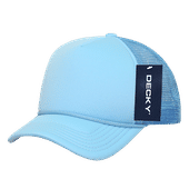 Decky Youth 5 Panel Mid Profile Structured Foam Trucker 7010 SKY BLUE Primary