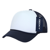 Decky Youth 5 Panel Mid Profile Structured Foam Trucker 7010 NAVY/WHITE/NAVY Primary