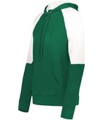 Holloway Ladies Momentum Team Fleece Hoodie 222740 DARK GREEN/WHITE Primary
