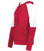 Holloway Ladies Momentum Team Fleece Hoodie 222740 SCARLET/WHITE Primary