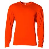 A4 Adult Softek Long Sleeve Tee N3029 ATHLETIC ORANGE Primary