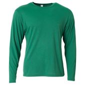 A4 Adult Softek Long Sleeve Tee N3029 FOREST Primary