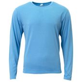 A4 Adult Softek Long Sleeve Tee N3029 LIGHT BLUE Primary