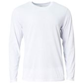 A4 Adult Softek Long Sleeve Tee N3029 WHITE Primary