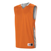 Alleson Adult Single Ply Reversible Jersey 589RSP Outside: BURNT ORANGE, Inside: WHITE Primary