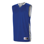 Alleson Adult Single Ply Reversible Jersey 589RSP Outside: ROYAL, Inside: WHITE Primary