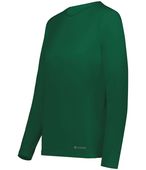 Holloway Ladies Coolcore Essential Long Sleeve Tee 222338 DARK GREEN Primary