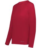 Holloway Ladies Coolcore Essential Long Sleeve Tee 222338 SCARLET Primary