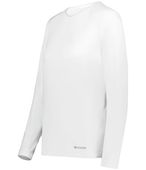 Holloway Ladies Coolcore Essential Long Sleeve Tee 222338 WHITE Primary