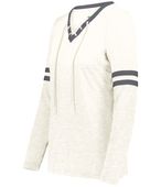 Holloway Ladies Monterey Long Sleeve Tee 223246 BIRCH HEATHER/CARBON HEATHER Primary