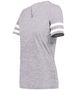 Holloway Girls Monterey Tee 223345 ATHLETIC HEATHER/WHITE Primary