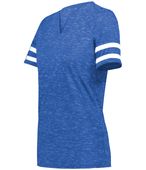 Holloway Girls Monterey Tee 223345 ROYAL HEATHER/WHITE Primary
