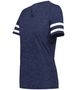 Holloway Girls Monterey Tee 223345 NAVY HEATHER/WHITE Primary
