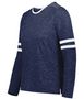 Holloway Girls Monterey Long Sleeve Tee 223346 NAVY HEATHER/WHITE Primary