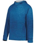 Holloway Youth All-Pro Performance Fleece Hoodie 223680 ROYAL HEATHER/SILVER Primary