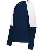 Holloway Ladies Momentum Team Fleece Crew 223725 NAVY/WHITE Primary