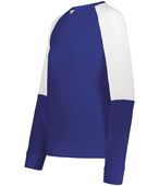Holloway Ladies Momentum Team Fleece Crew 223725 PURPLE/WHITE Primary