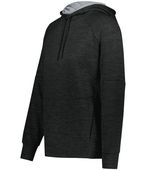 Holloway Ladies All-Pro Performance Fleece Hoodie 223780 BLACK HEATHER/SILVER Primary