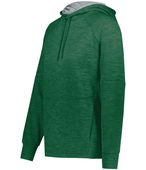 Holloway Ladies All-Pro Performance Fleece Hoodie 223780 DARK GREEN HEATHER/SILVER Primary