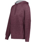 Holloway Ladies All-Pro Performance Fleece Hoodie 223780 MAROON HEATHER/SILVER Primary