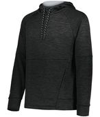 Holloway All-Pro Performance Fleece Hoodie 223580 BLACK HEATHER/SILVER Primary