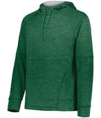 Holloway All-Pro Performance Fleece Hoodie 223580 DARK GREEN HEATHER/SILVER Primary