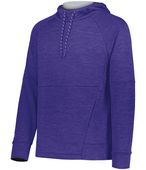 Holloway All-Pro Performance Fleece Hoodie 223580 PURPLE HEATHER/SILVER Primary