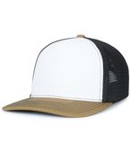 Pacific Headwear Contrast Stitch Trucker Pacflex Snapback Cap P151S