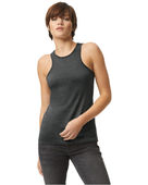 American Apparel Ladies' Cvc Racerneck Tank 101CVC HEATHER CHARCOAL Primary