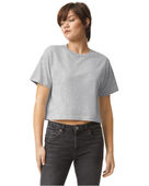 American Apparel Ladies' Fine Jersey Boxy T-Shirt 102AM HEATHER GREY Primary