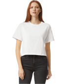 American Apparel Ladies' Fine Jersey Boxy T-Shirt 102AM WHITE Primary