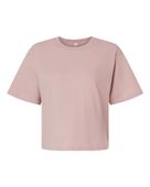 American Apparel Ladies' Fine Jersey Boxy T-Shirt 102AM BLUSH Primary
