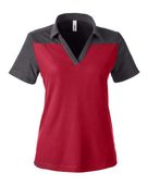 Core365 Ladies' Fusion Chromasoft Colorblock Polo CE112CW