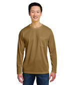 Harriton Unisex Charge Snag And Soil Protect Long-Sleeve T-Shirt M118L COYOTE BROWN Primary