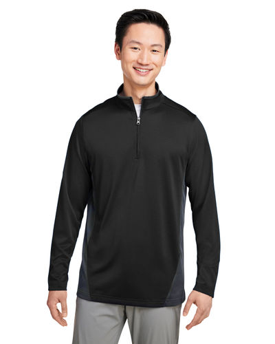 Harriton Men's Flash Snag Protection Plus Il Colorblock Quarter-Zip M786. Decorated in seven days or less.
