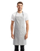 Artisan Collection By Reprime Unisex 'Colours' Sustainable Pocket Bib Apron RP154 SILVER Primary