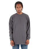 Shaka Wear Adult 7.5 Oz., Max Heavyweight Long-Sleeve T-Shirt SHMHLS DARK GREY Primary