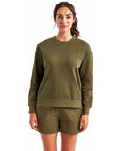 Tridri Ladies' Billie Side-Zip Sweatshirt TD600 OLIVE Primary