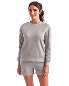 Tridri Ladies' Billie Side-Zip Sweatshirt TD600 HEATHER GREY Primary