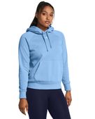 Under Armour Women's Rival Fleece Hoodie 1379500 475 - CAROLINA BLUE/WHITE Primary